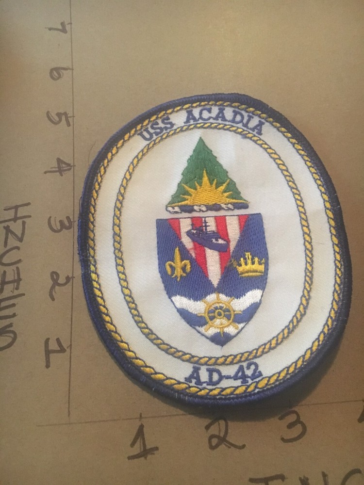 US NAVY USS Acadia AD-42 Patch 5/12/25