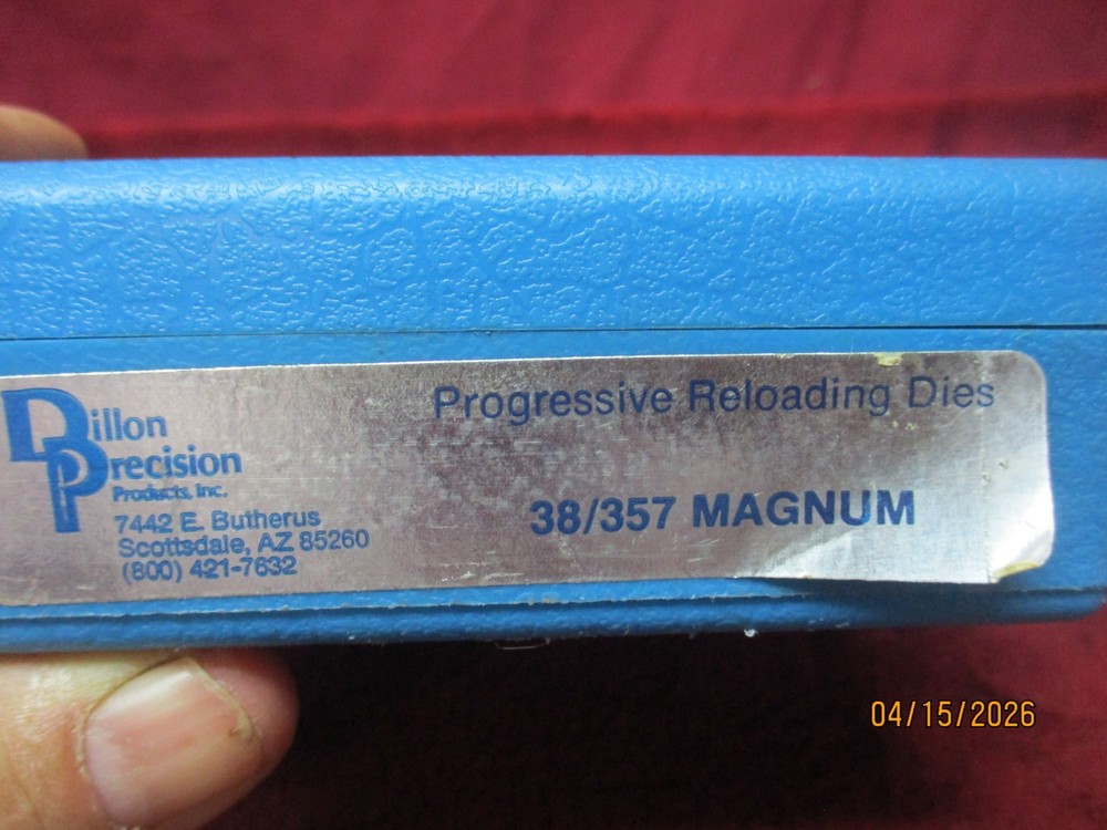 DILLON PRECISION, 38/357 Mag. Progressive Reloading Dies