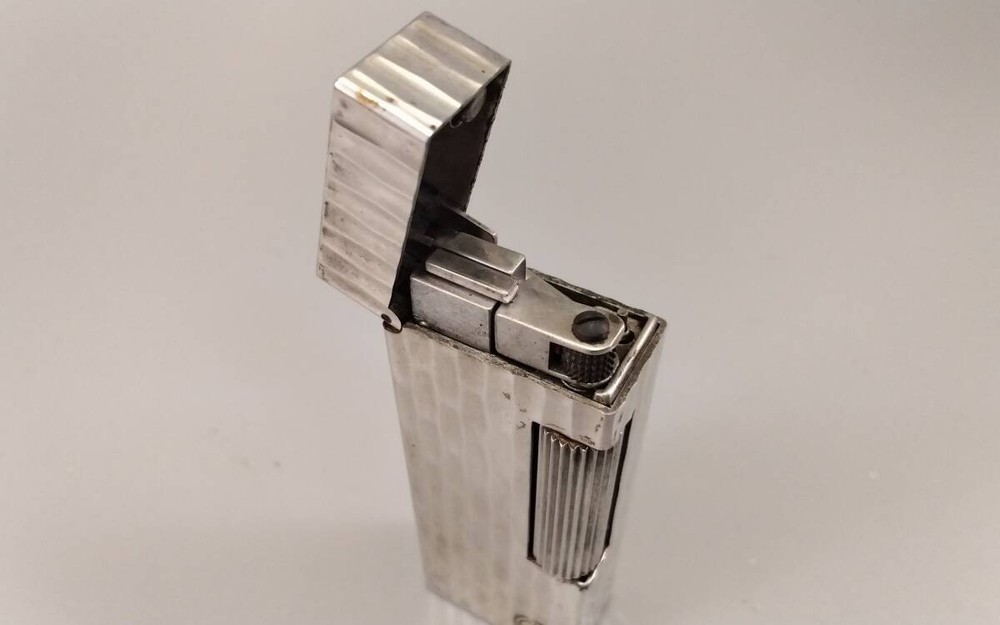 Dunhill D Mark Silver Bamboo Cigar Cutter Fully Functional