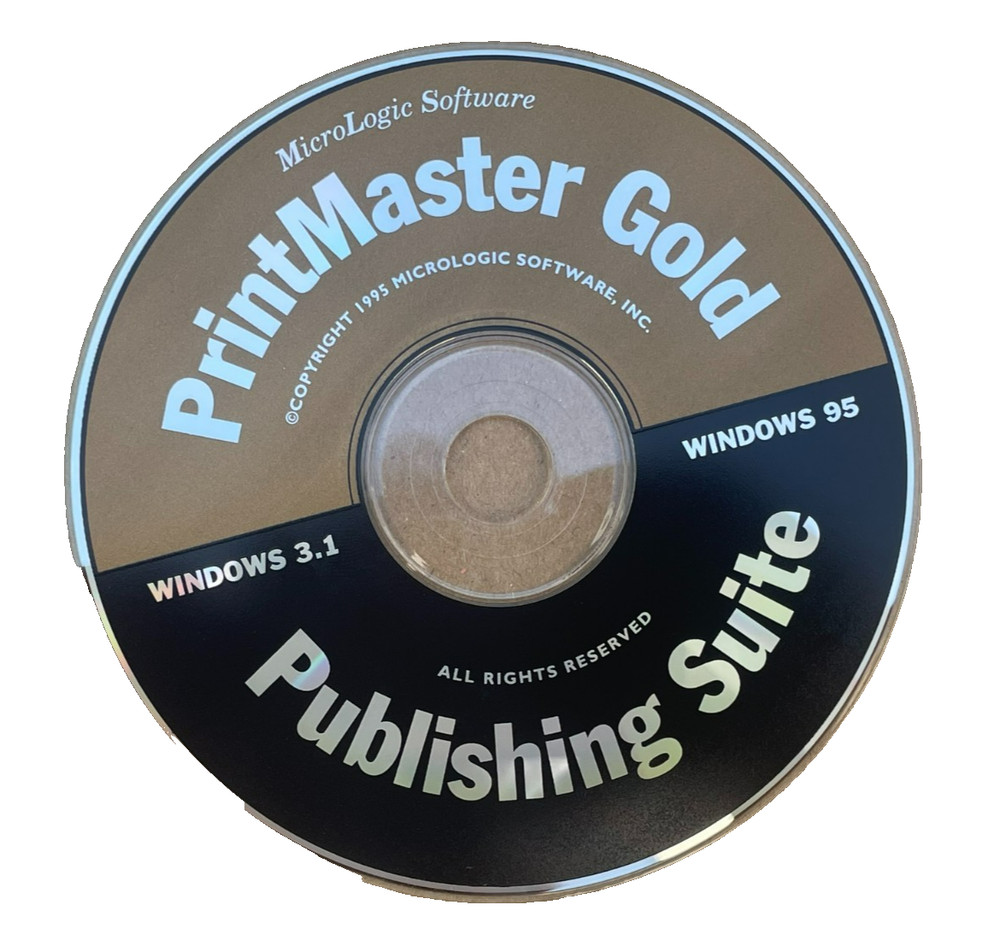 Printmaster Gold Version Windows 3.1 Windows 95 Publishing Suite