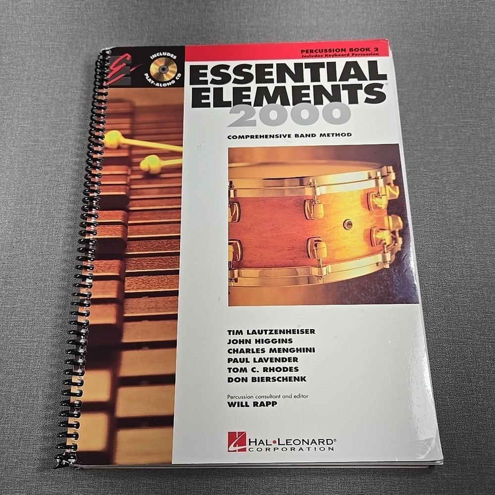 Essential Elements 2000 Comprehensive Band Method Percussion Bk 2 ~ 2004 Spiral