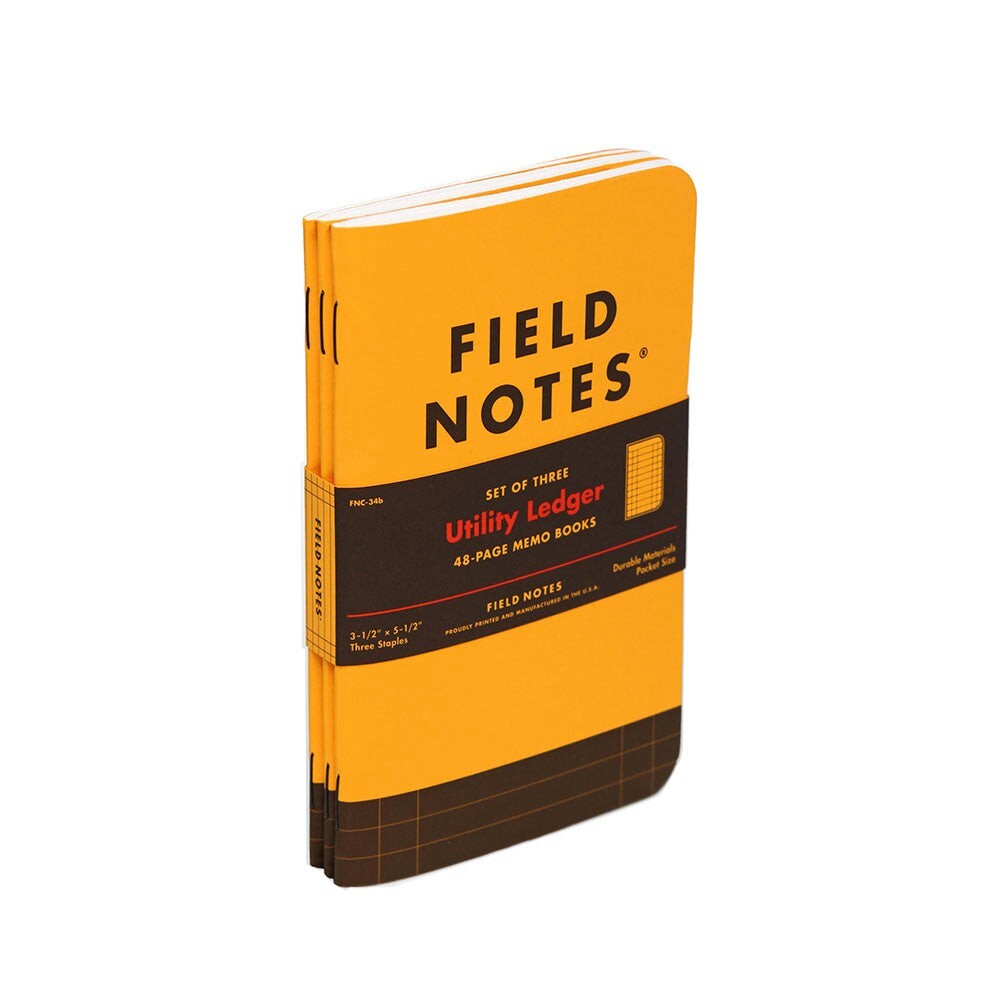 NEW/SEALED Field Notes "Utility Ledger" 3-Pack (FNC-34b, Spring 2017)