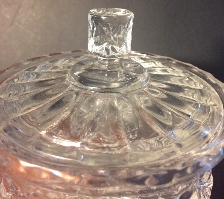 Crystal Biscuit Jar Barrel