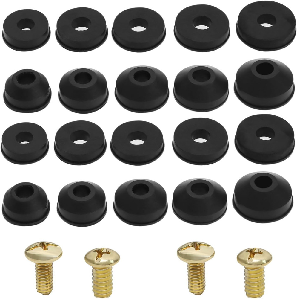 116PCS Faucet Washers Kit with Multi-Size Flat Washers Angled Washers Brass Scre