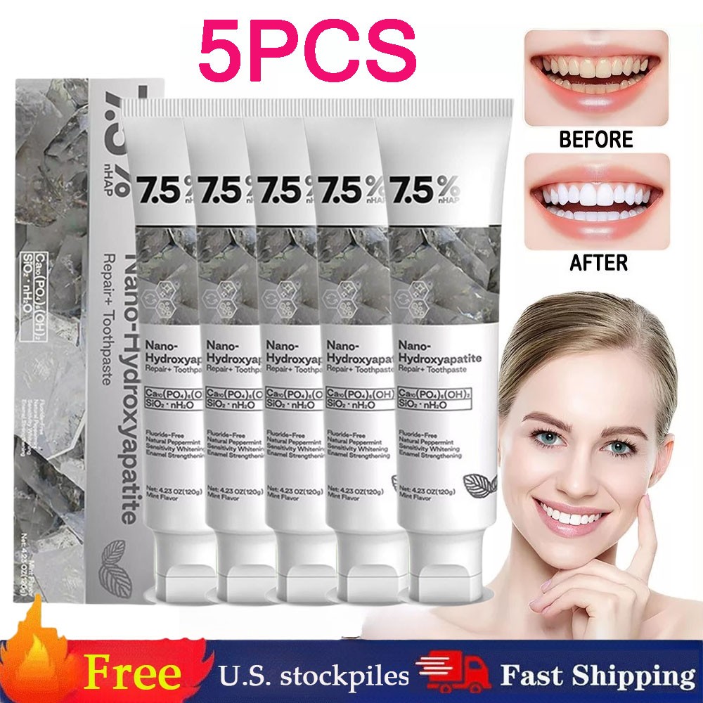 7.5% Hap Nano-Hydroxyapatite Toothpaste Remove Deep Clean For Sensitive Teeth