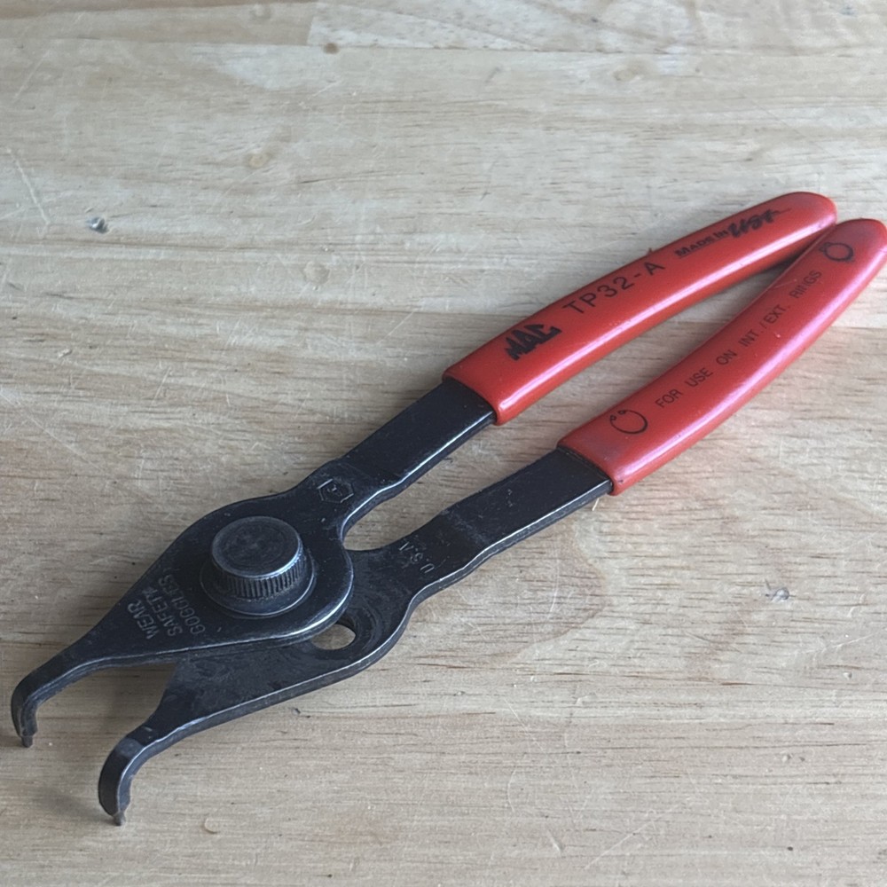 Mac Tools 90 Degree Internal External Snap Ring Pliers Reversible TP32-A USA
