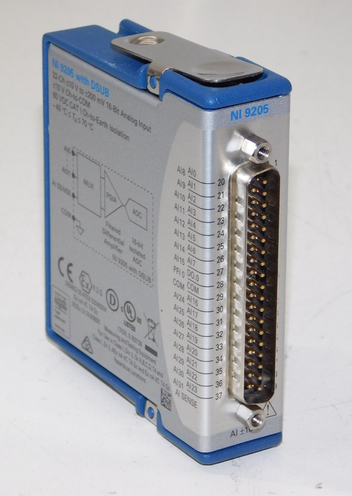 National Instruments NI 9205 cDAQ Analog Input Module D-Sub 32 Channel 199015D