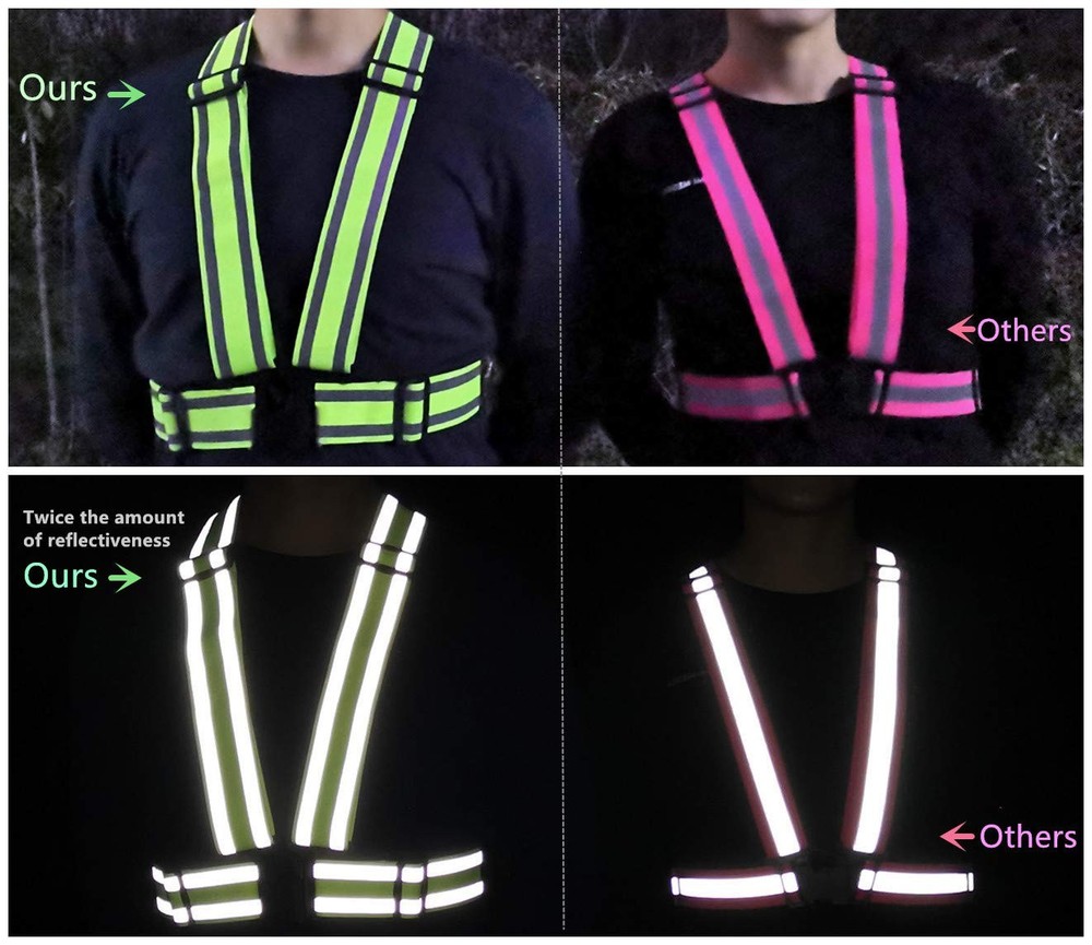 IDOU High Visibility Reflective Safety Vest | Lightweight,Adjustable & Elasti...