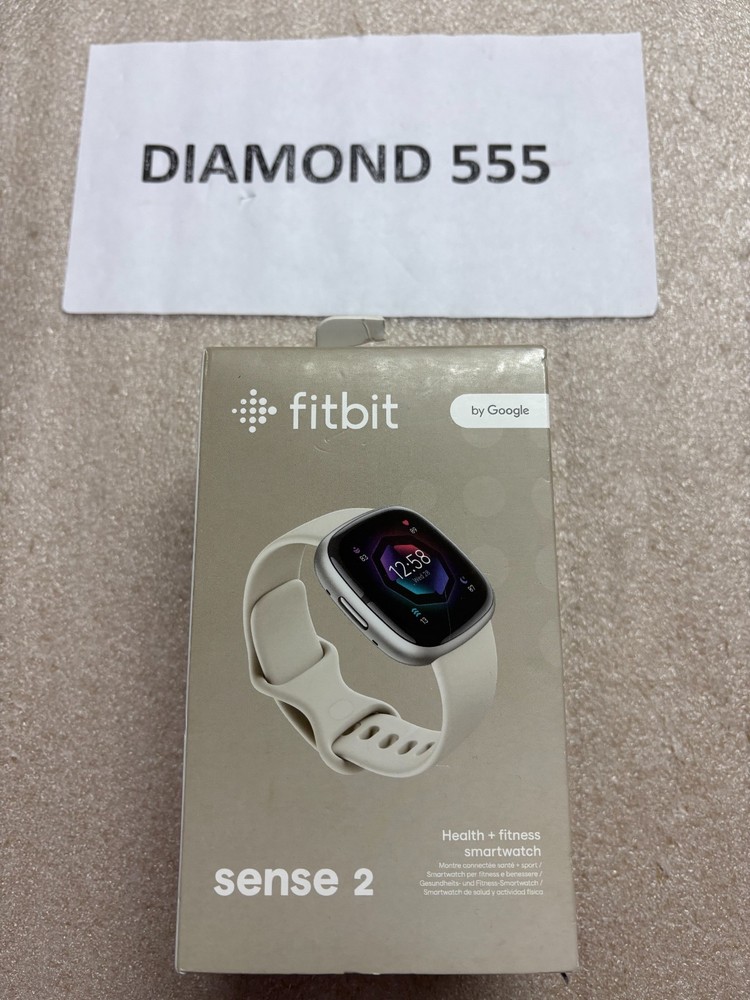 Fitbit Sense 2 Activity Tracker - Lunar White/Platinum Aluminum | 1443