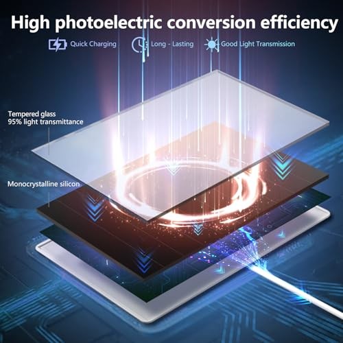 6W Solar Panel Charger for Outdoor Security Cameras. Micro USB/USB white-1Pack