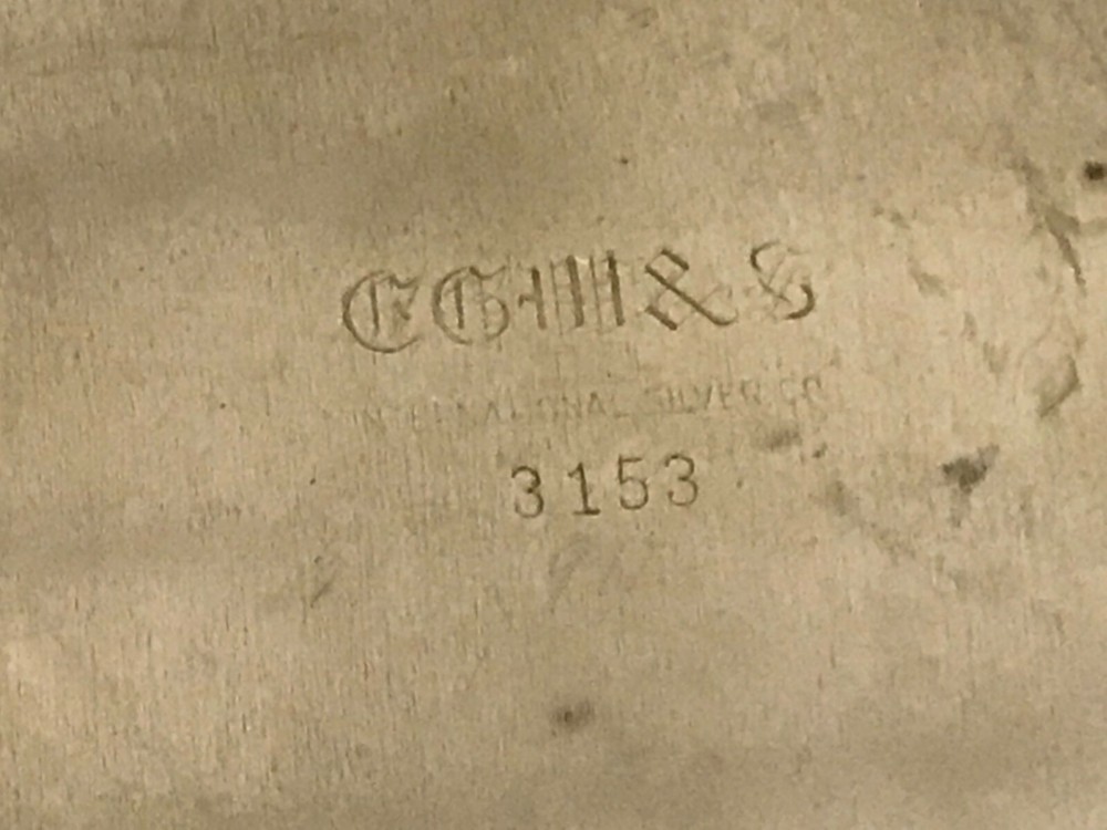 Vtg Antique E G Webster & Son Silverplated Divided Serving Dish w Cover