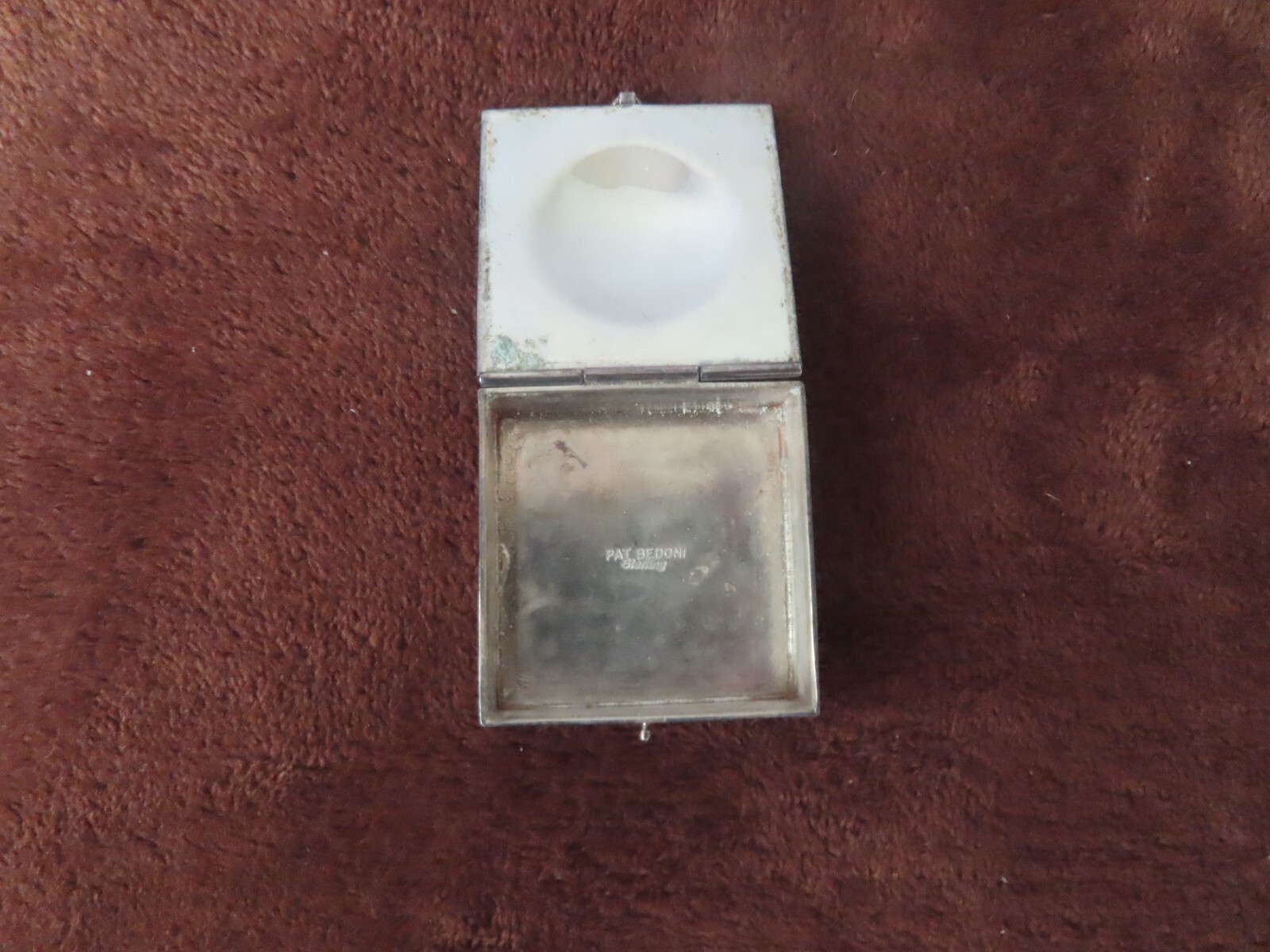 Vintage Pat Bedoni Sterling Silver .925 Navajo Trinket Box 51 grams 1.8 oz $550