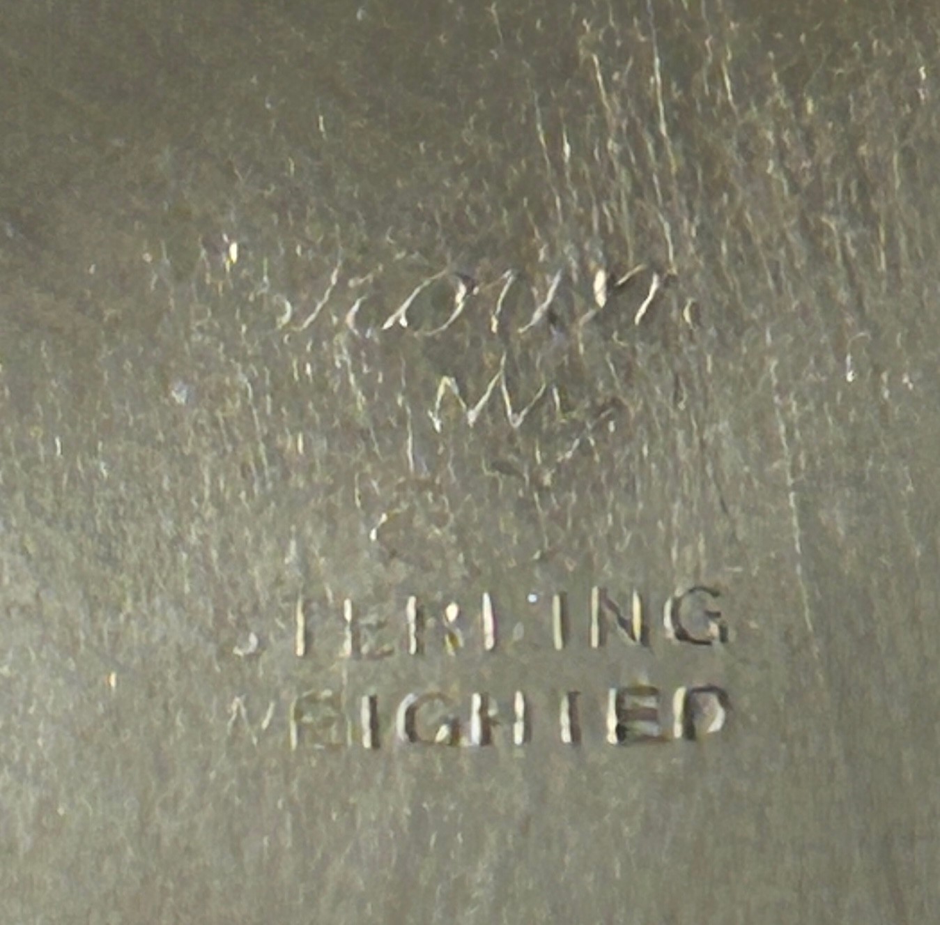 Vintage CROWN Sterling Silver Weighted Pierced Candy Dish 5.5" wide 2.5" tall