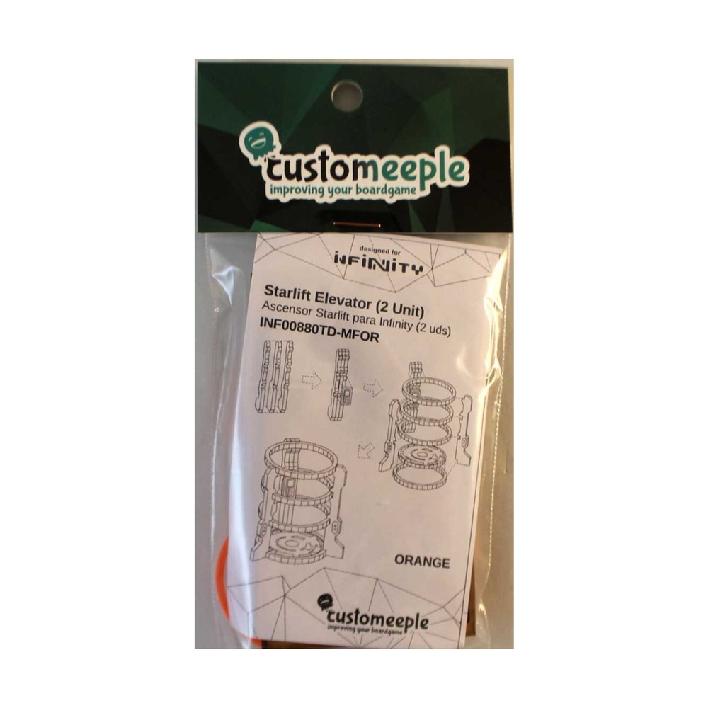 Customeeple Infinity Building & Terrain Starlift Elevator - Orange Pack New