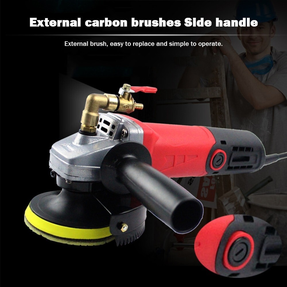 4'' Wet Polisher Diamond Polishing Pad Tool Kit Variable Speeds Buffing Machine