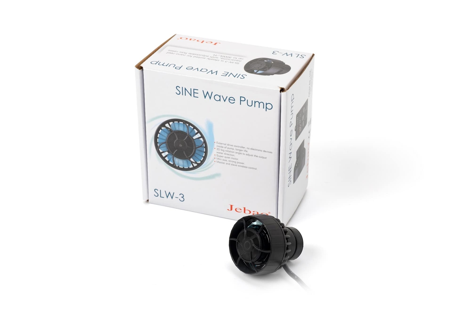Jebao SLW-3 Wave Maker Flow Pump with Controller for Nano Reef Aquarium, 660GPH