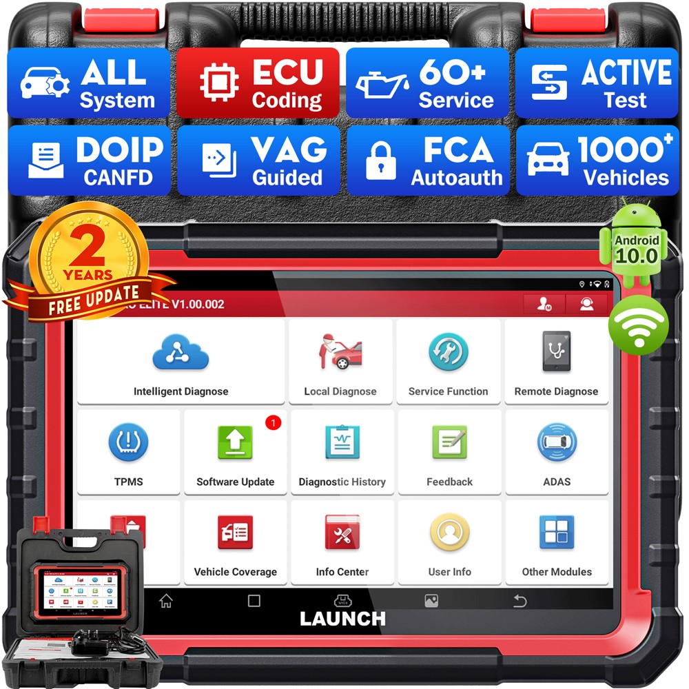 2026 Newest LAUNCH X431 Pro Elite V+ Bidirectional Car Diagnostic Scanner Coding