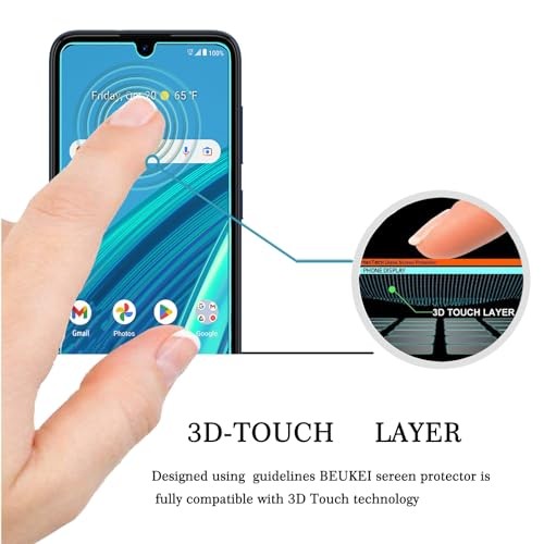 (3 Pack) Compatible for Cricket Debut S2 / AT&T Calypso 4 Screen Protector