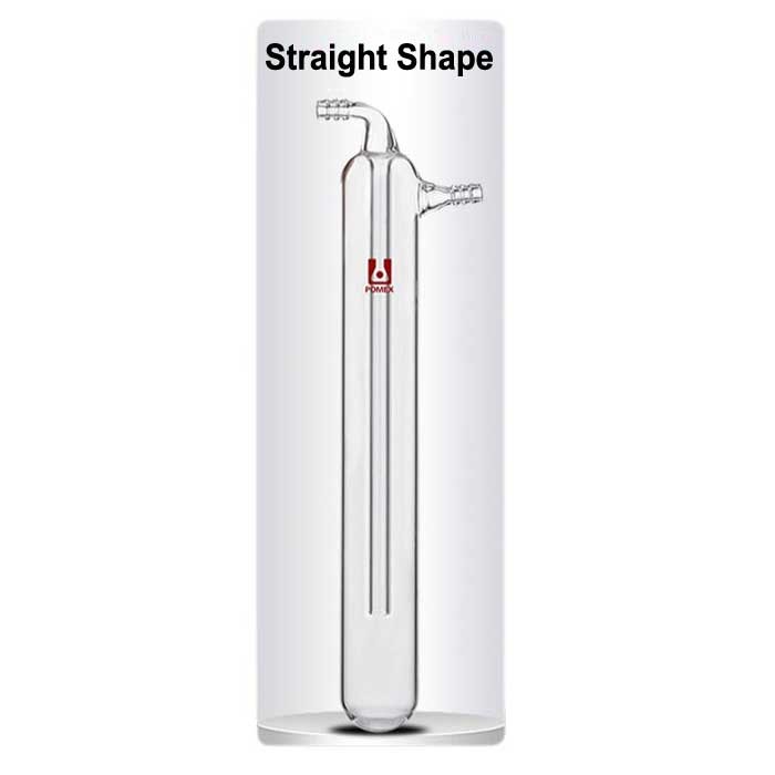 Thickened Cold Trap Borosilicate Straight Ball Shape Lab Glassware