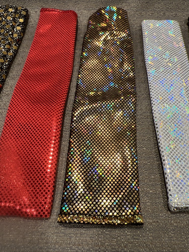 Set Of Six Elastic Sequence Microphone Sleeves “Elevate Your Look!”