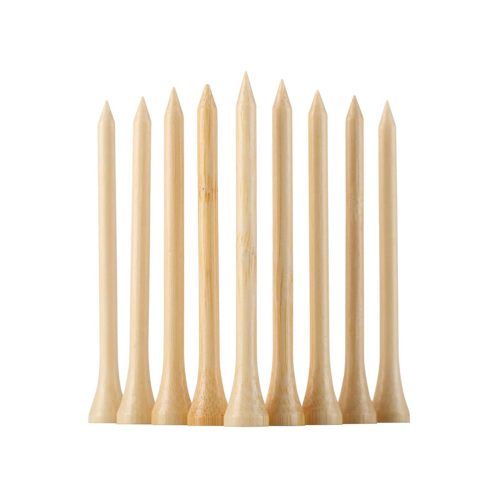 Golf Tees Durable Bamboo 3-1/4" Biodegradable Material Reduce Friction