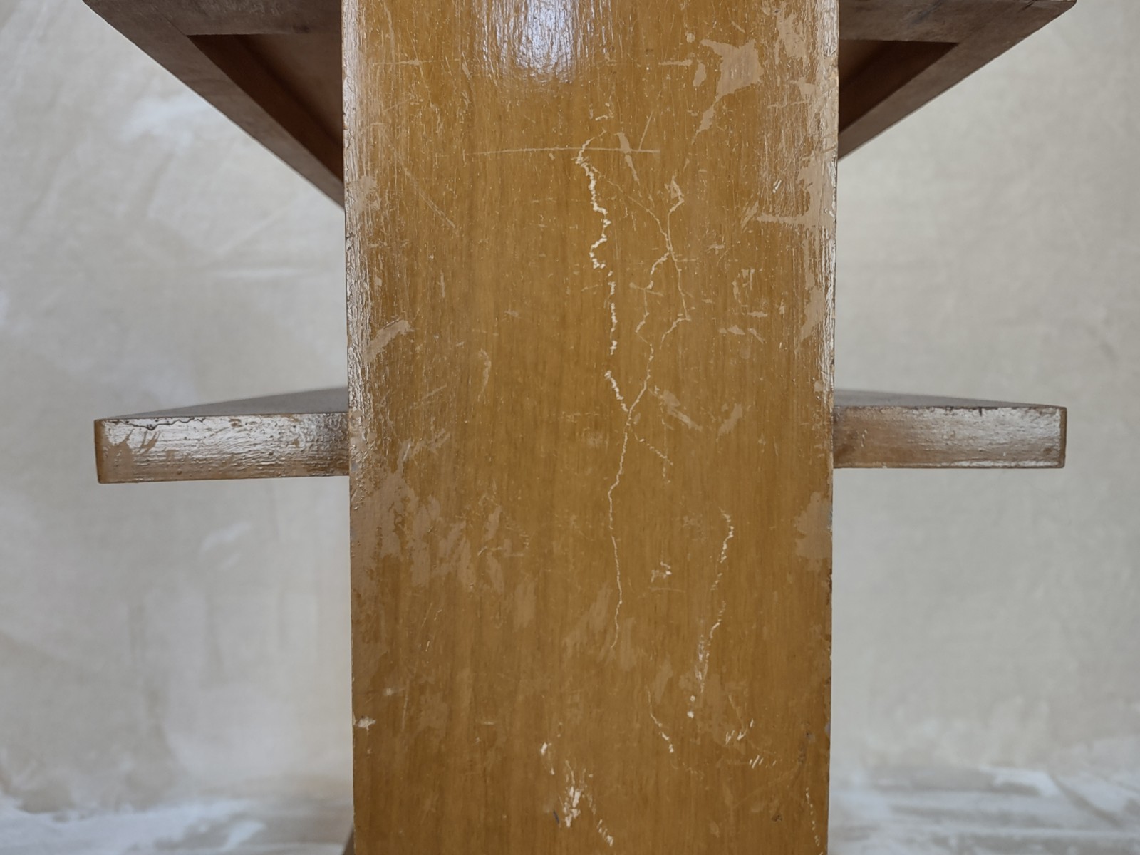 Gilbert Rohde Brown Saltman Style Art Deco Wood Table 1947? FOR RESTORATION