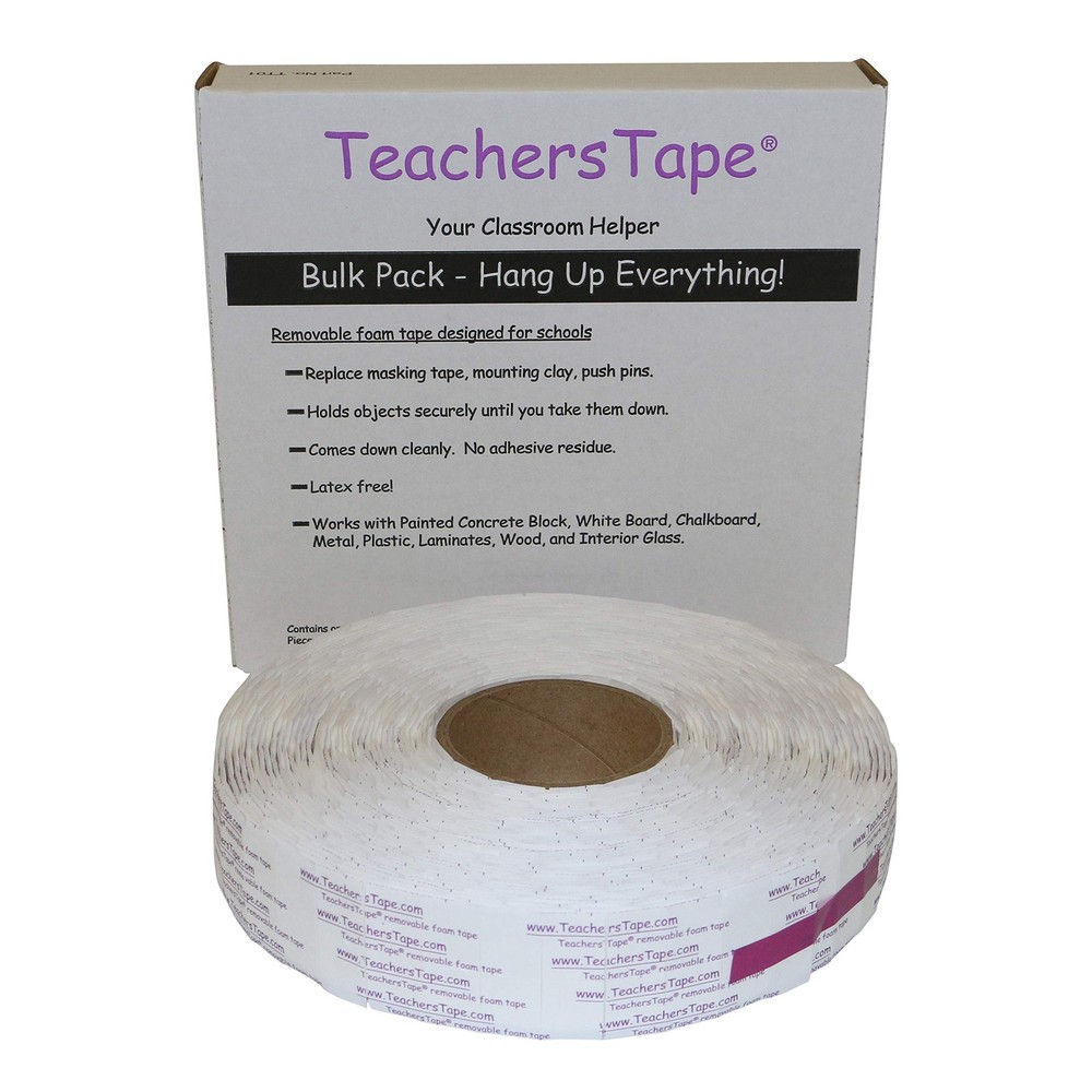 Teachers Tape™ Bulk Pack (2000 Pieces per roll), Double-Sided Removable Foam ...