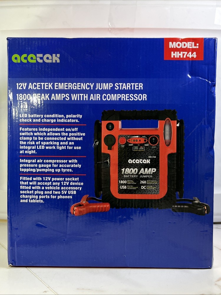 Acetek emergency jump starter