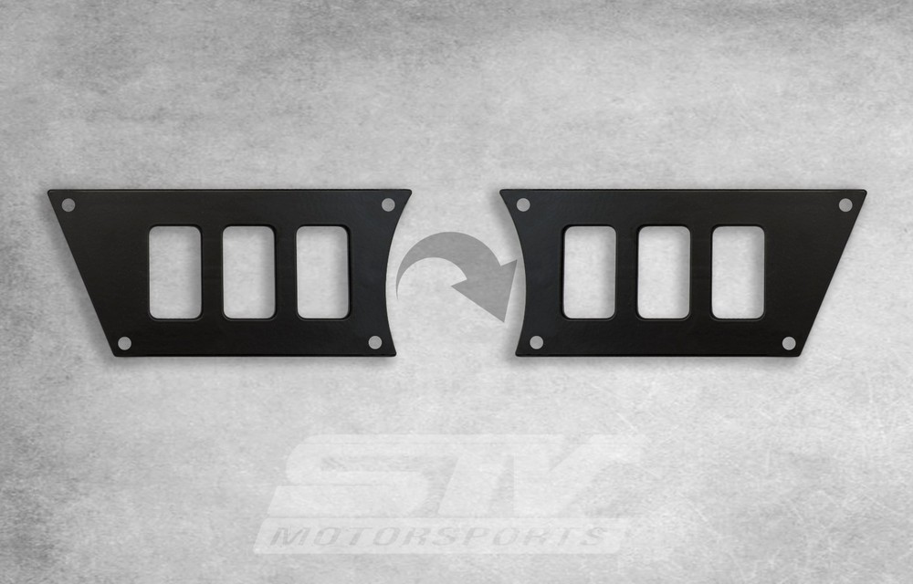 6 switch dash panel for Polaris RZR XP 900 2015-2018 Black
