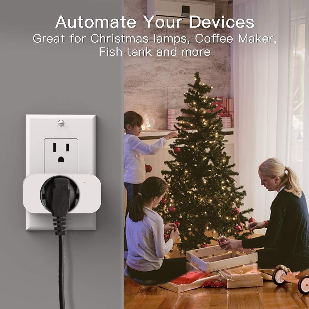 Smart 4 Pack Plugs – Voice Control with Alexa, 7-Day Timer & Vacation Mode