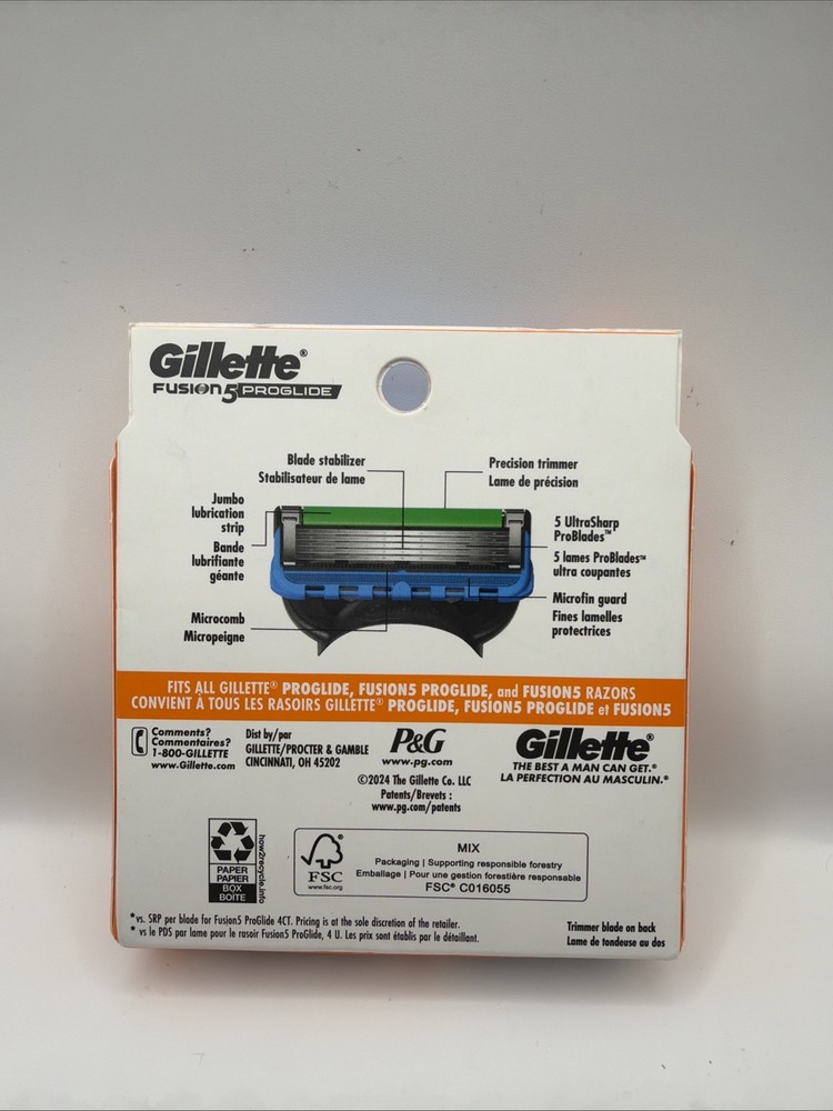 Gillette Fusion 5 ProGlide 8 Count Refill Cartridge