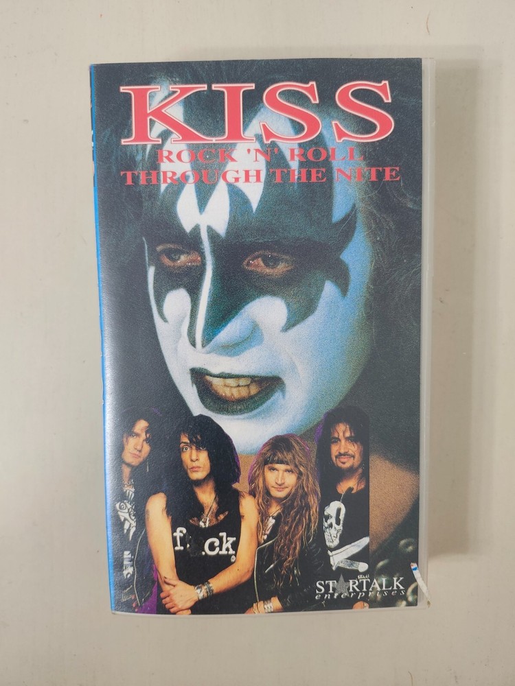 KISS Rock N Roll Through The Night Vintage Movie VHS Tape Private Footage COOL