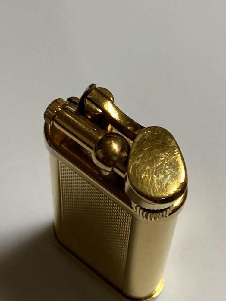 Dunhill Gas lighter Gold unique hammer without box
