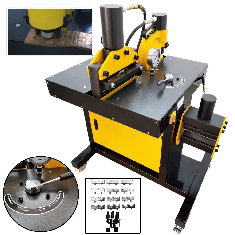 4-in-1 Copper Bus Bar Processing Machine Hydraulic Electric Punching Machine