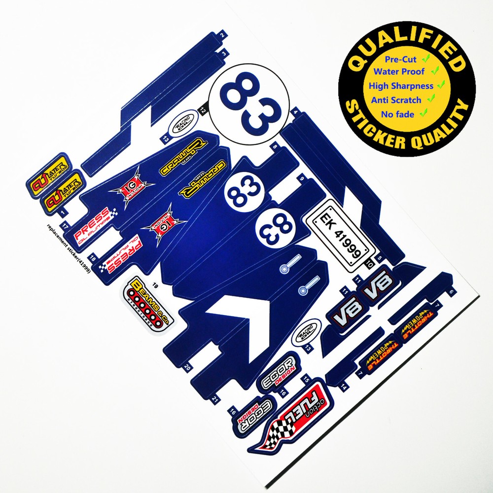 Replacement sticker for set 41999 Precut  sticker