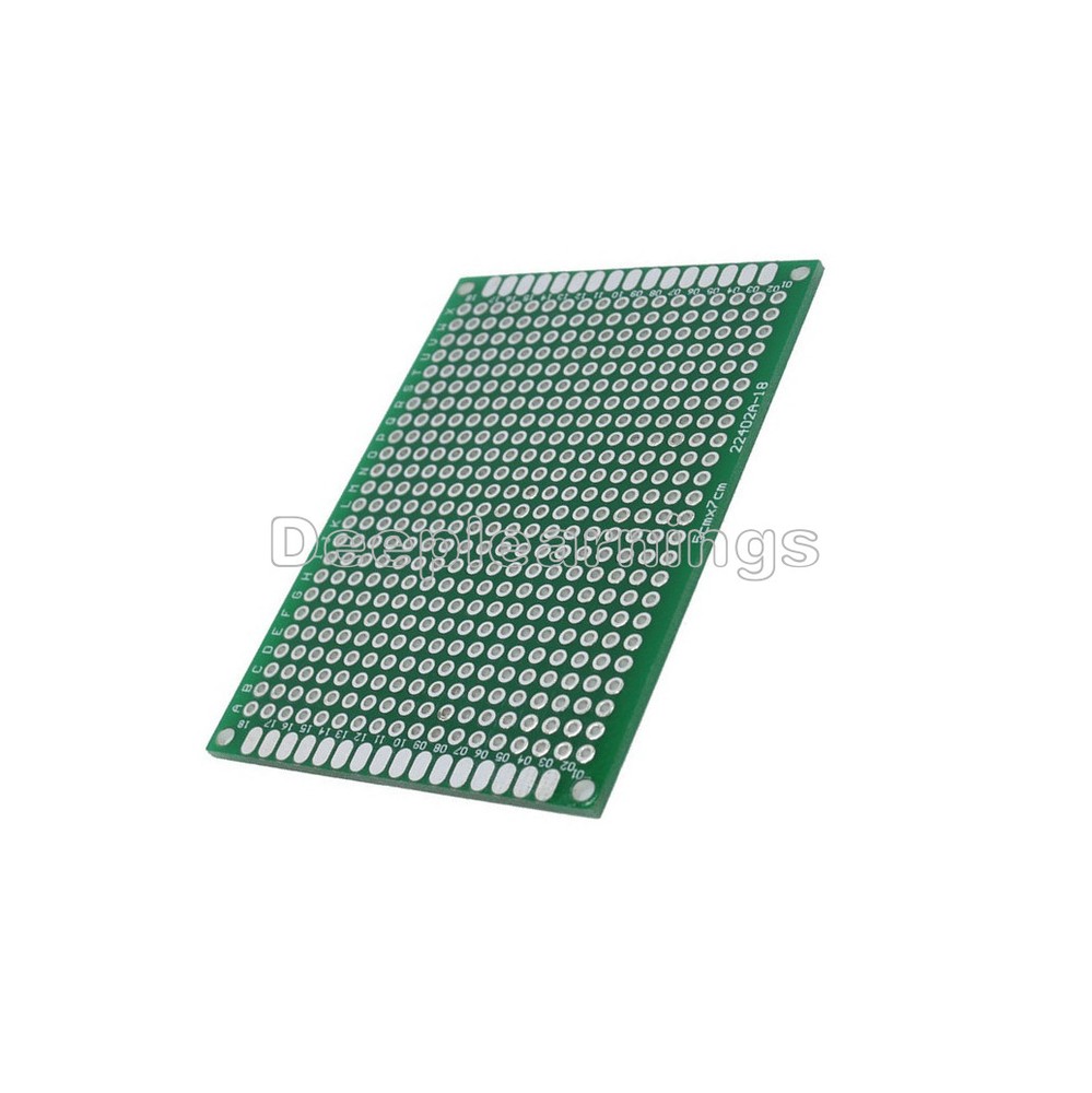 Double Side Prototype PCB Tinned Universal Breadboard 5x7 cm 50mmx70mm FR4