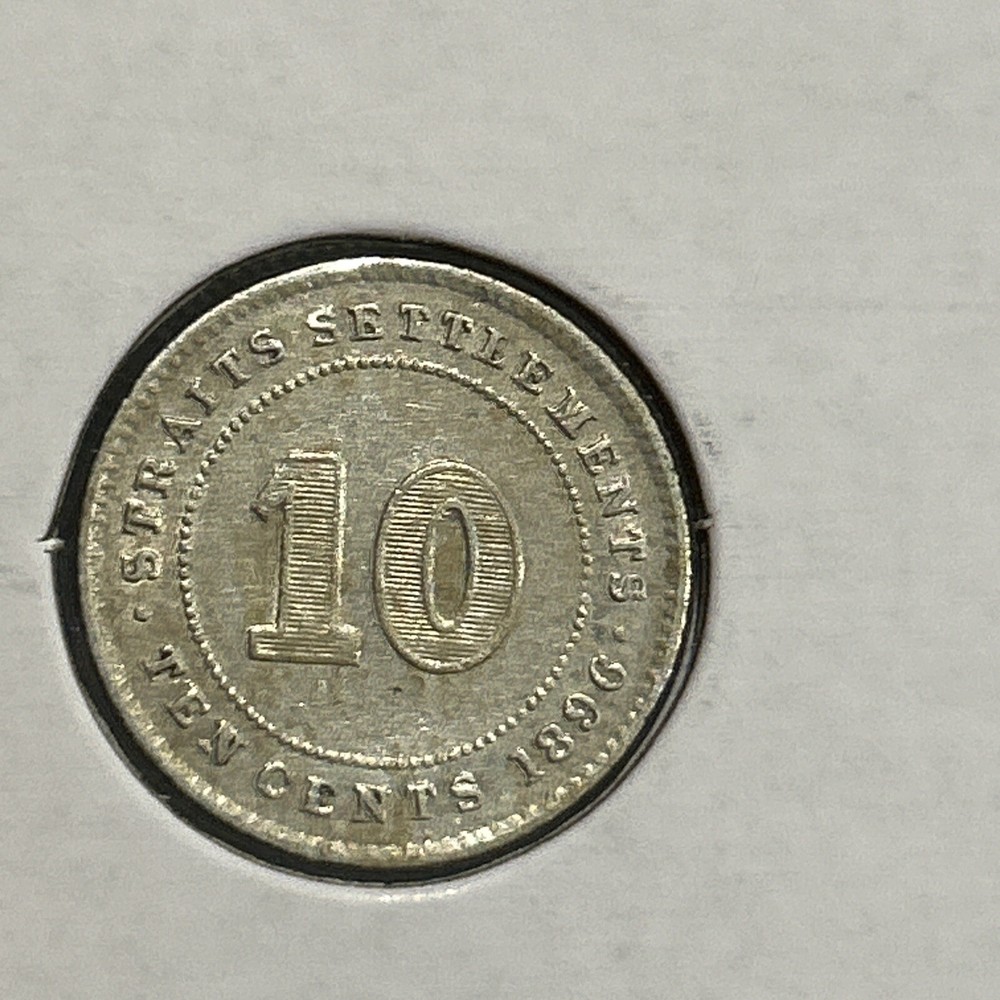 1896 Straits Settlements 10 Cent Victoria