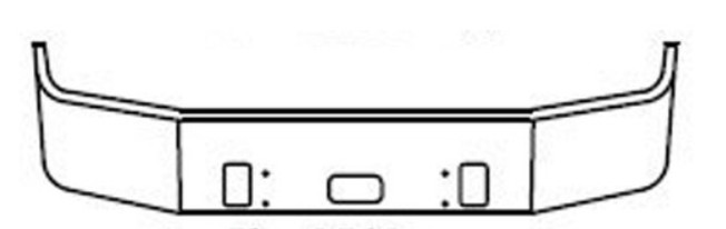 1996-2004 FREIGHTLINER CENTURY CLASS CHROME BUMPER