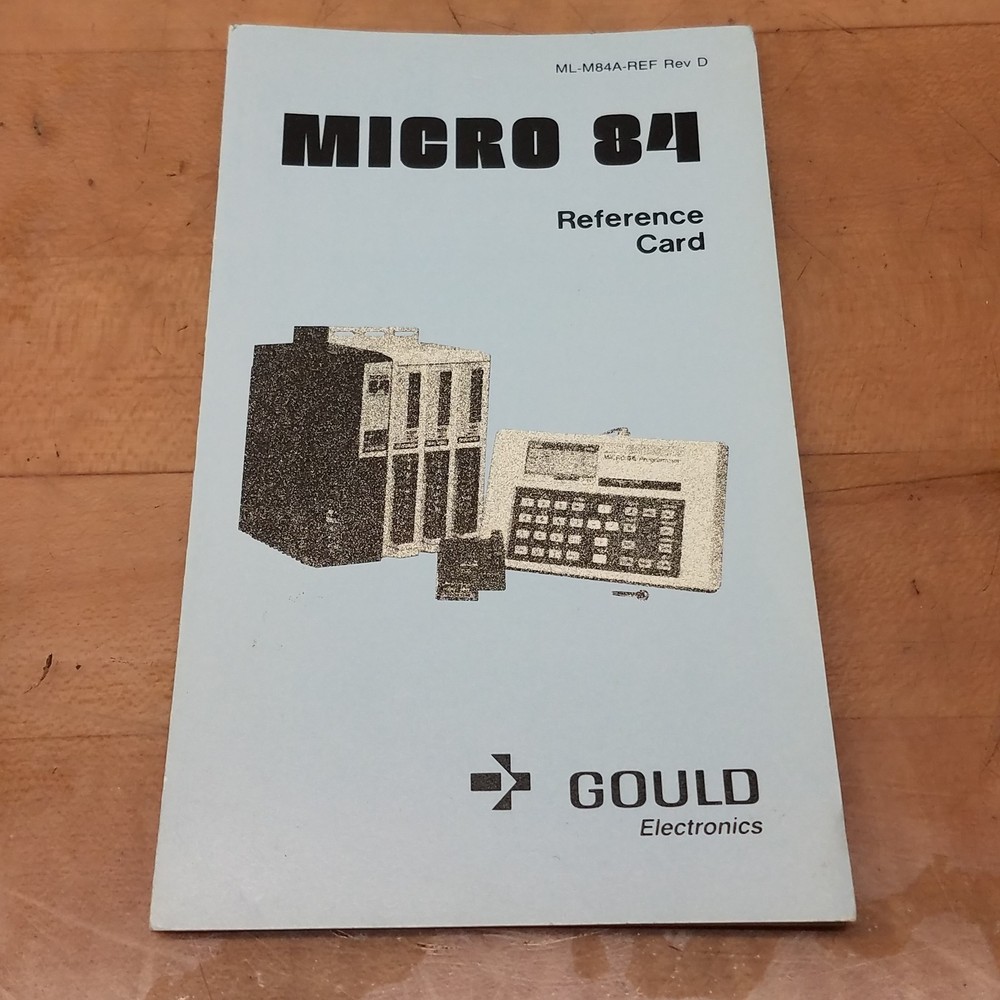 Gould ML-M84A-REF Rev. D Micro 84 Reference Card - USED