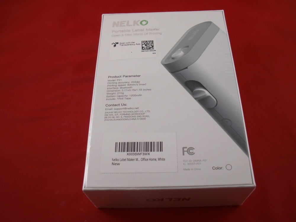 Nelko Label Maker Machine with Tape, P21 Bluetooth Label Printer, Wireless Mini