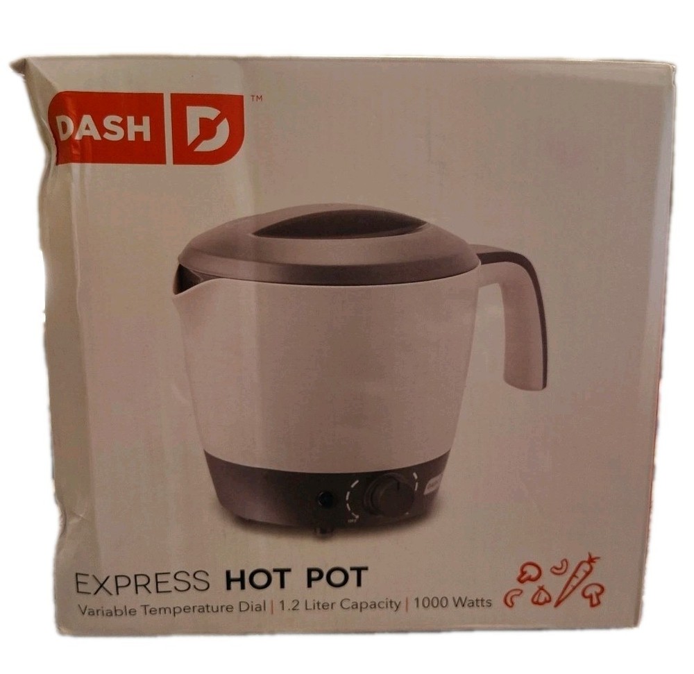 Dash Express Electric Cooker Hot Pot Variable Temperature Control 1.2L 1000W