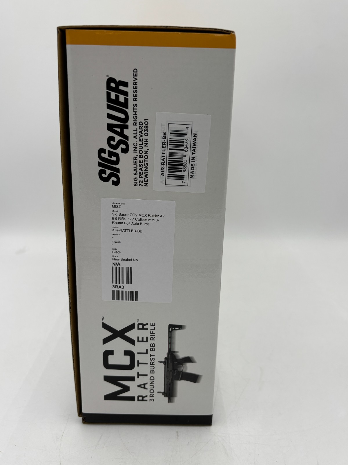 Sig Sauer CO2 MCX Rattler Air BB Rifle .177 Caliber 3 Round Full Auto Burst NEW!