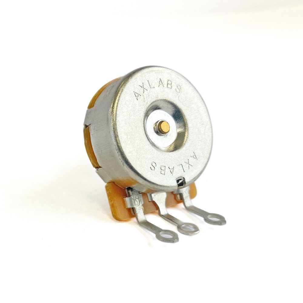 AxLabs 250K Audio Taper Potentiometer - Medium 3/4" Length, Solid 3/8" Shaft