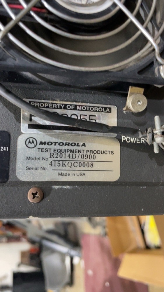 Motorola Communication Spectrum Analyzer R2014D/0900