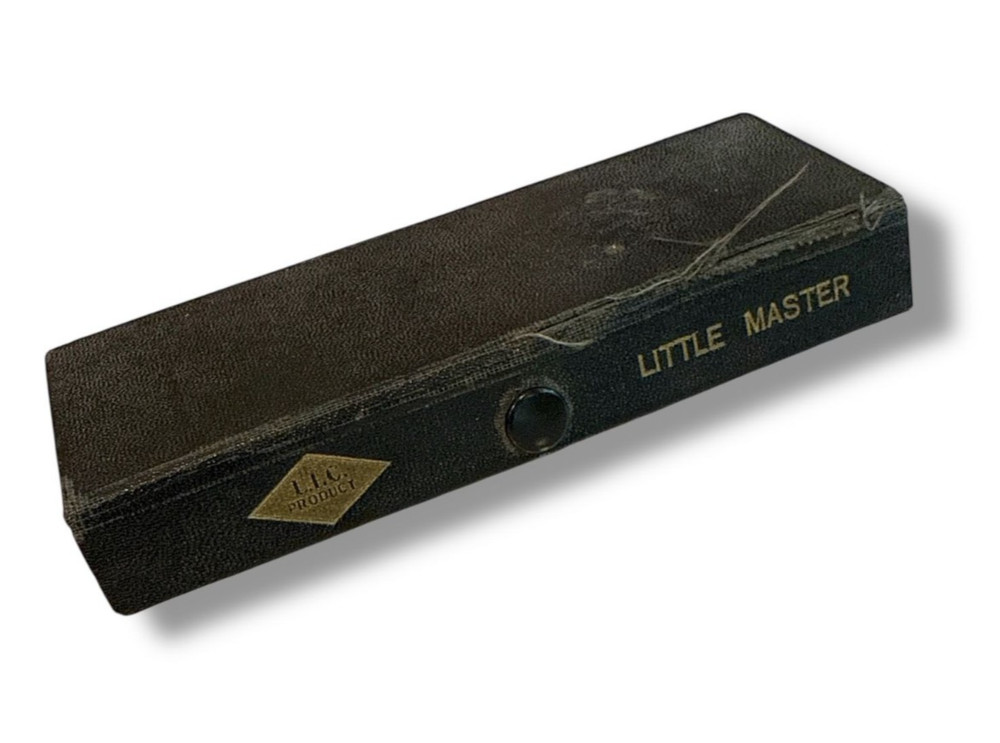 Vintage Little Master Tiny Empty Vials Set In Black Case Watchmaker Bead Storage