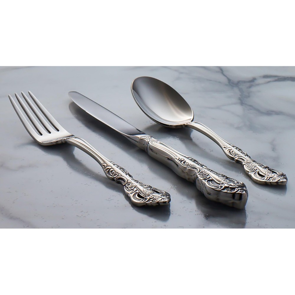 Oneida Michelangelo Fine Flatware Dinner Fork, Set of 4 , 4, Silver