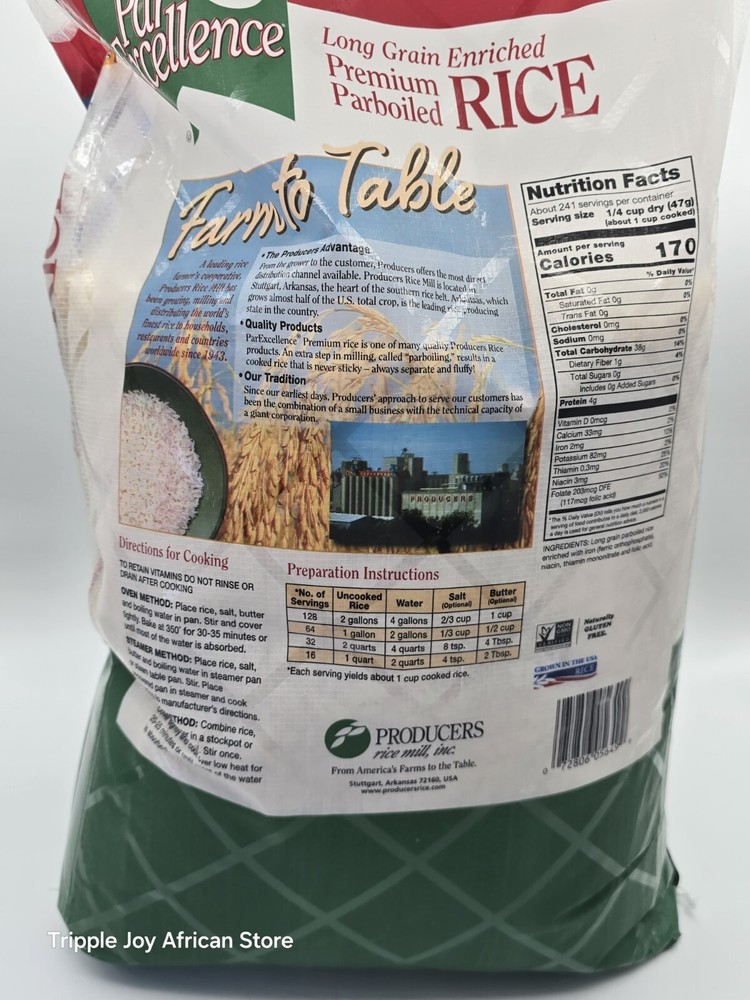 Par Excellence Long grain Rice 25lb