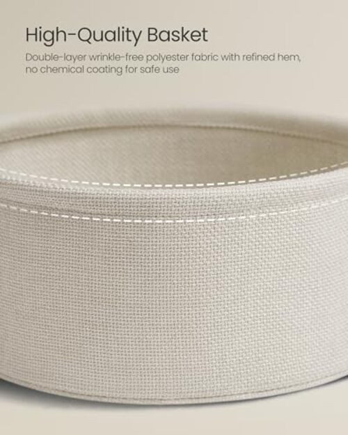 LILEA Collection - Side Table with Charging Without LED light Cream White