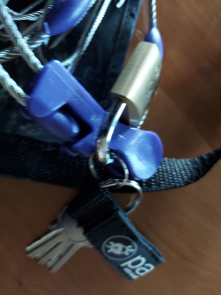 Pacsafe Explorer Medium Luggage Security System with 3 keys. Never Used