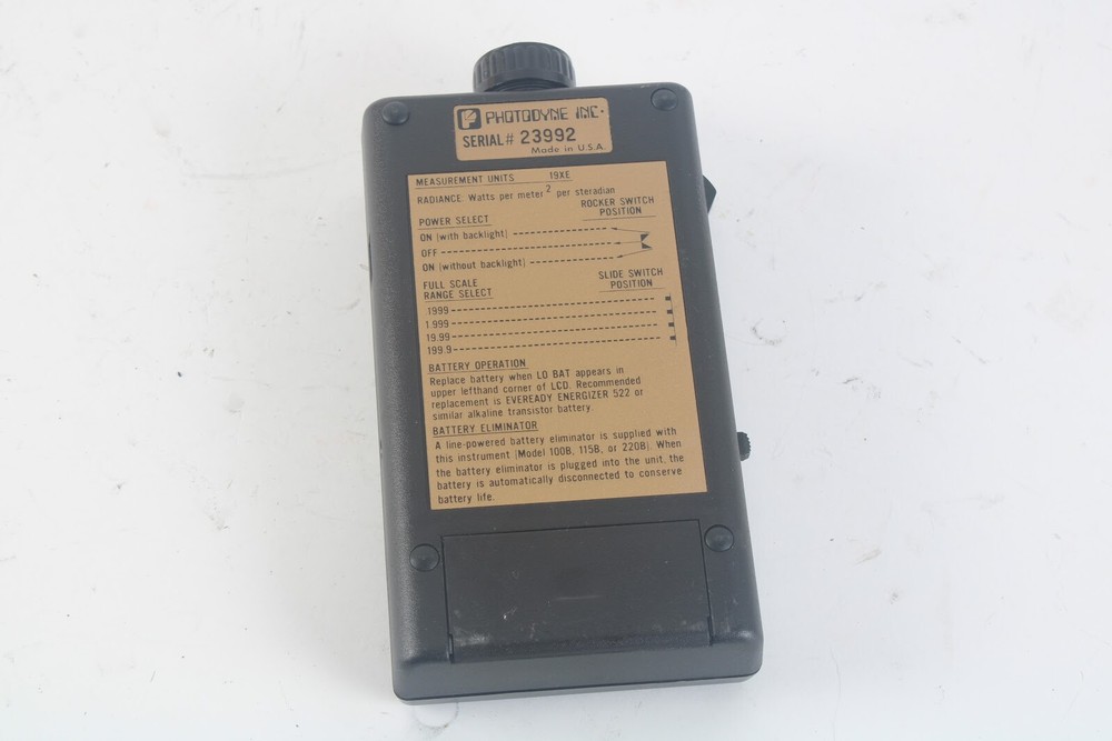 Photodyne 19XE Radiance Meter
